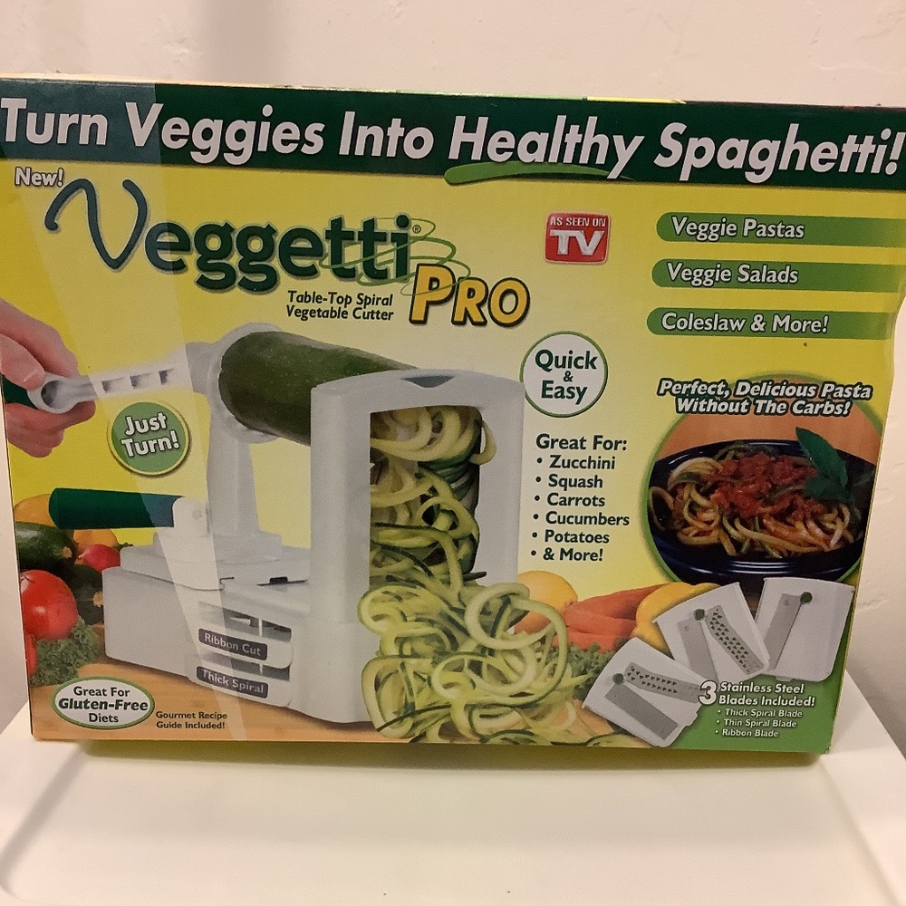 Veggetti Pro Table Top Spiral Vegetable Cutter/ Quick and Easy